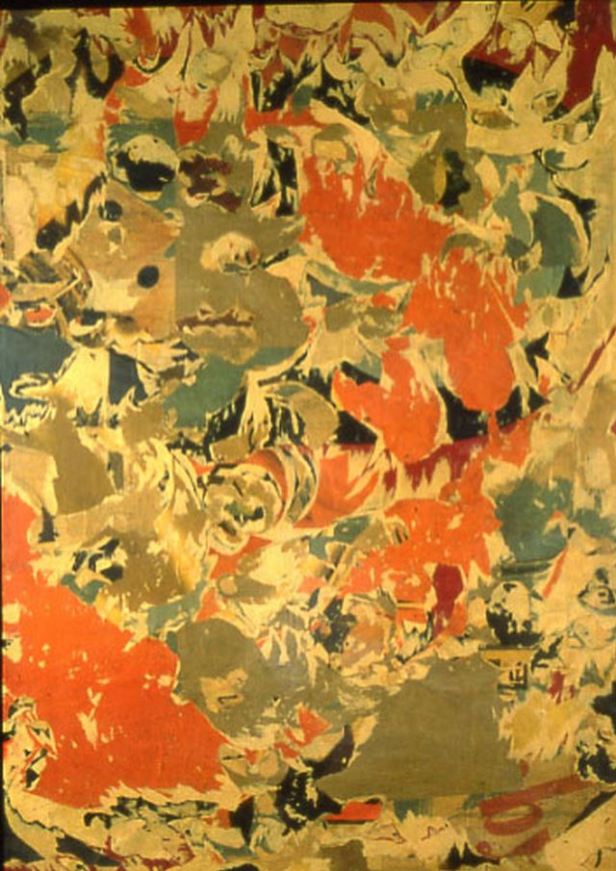 Fig.8 Mimmo Rotella, A strappo deciso, 1960, collage e carta colorata